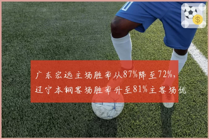 广东宏远主场胜率从87%降至72%，辽宁本钢客场胜率升至81%主客场优势逆转
